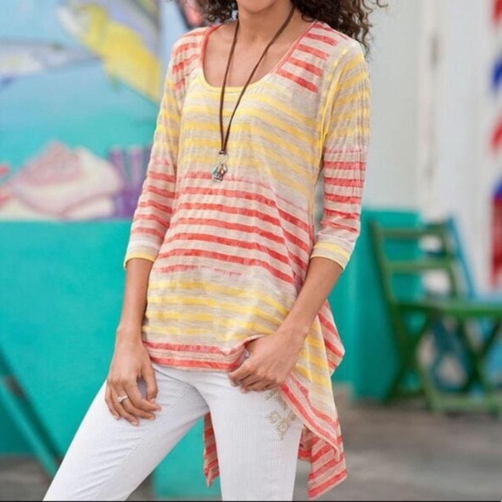 Sundance Mystic Stripe Tunic Size Medium
